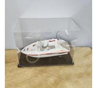 Vitrine Acrylique Transparente Assemblée, Porte Ouvrable, Base Epaissie, Vitrine Etanche à la Poussière (25x15x18cm/10x6x7inch)
