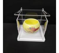 Vitrine Acrylique Transparente Assemblée, Porte Ouvrable sur Le Dessus, Base Epaissie, Vitrine Etanche à la Poussière (10x10x10cm/4x4x4in)