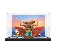 Vitrine acrylique transparente pour Lego 75640 Barati Sea Restaurant Boîte de rangement anti-poussière compatible avec 75640 (boîte uniquement) (fond de 3 mm + miroir)