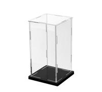 Vitrine Acrylique Vitrine en Acrylique Transparent pour Figurines de Grande Taille, Bacs de Rangement Empilables pour Objets de Collection(55x50xH60cm/22x20x24in)