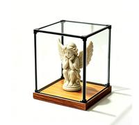 Vitrine Acrylique Vitrine Extra Large en Plastique pour Présentation, Boîte de Rangement Carrée en Acrylique Casques Maquettes, Vitrine Trophées Haute Transparence Cadre(75x75xH75cm/30x30x30in)