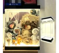 Vitrine Acrylique Vitrine Lumineuse LED Transparente en Acrylique, Vintage Rangement Plusieurs Casques Miniatures Baseball, Grande Boîte Rangement Rectangulaire Assembler(10x15xH15cm/4x6x6in)
