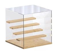 Vitrine acrylique Vitrine transparente Boite de rangement fait main Vitrine anti-poussière, adapté à la protection, l'organisation et le stockage d'objets de collection et de statues miniatures