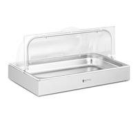 vitrine pour buffet - GN 1/1 - Acier inoxydable avec capot - Royal Catering RCCD-RC-01