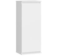 Vitrine armoire AKORD W40 Blanche 40 cm 1 porte façade Blanche 3 étagères 40x30x99 cm