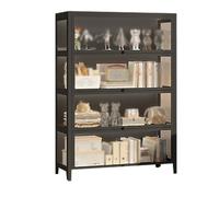 Vitrine autonome en verre rose pour décoration de salon et chambre à coucher - Vitrine pour salle de jeux