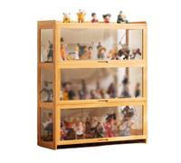 Vitrine avec étagères de rangement à 5 niveaux, porte battante, porte en verre acrylique, idéale pour organiser des objets de collection, des trophées et des jouets
