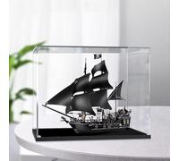 Vitrine avec Lego 4184 Vitrine en Acrylique, Compatible avec le Modèle Blocs Construction du Bateau Pirate 4184 Black Pearl,Boîte Présentation Antipoussière (Modèle Non Inclus)(3MM)