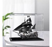 Vitrine avec Lego 4184 Vitrine en Acrylique, Compatible avec le Modèle Blocs Construction du Bateau Pirate 4184 Black Pearl,Boîte Présentation Antipoussière (Modèle Non Inclus)(2MM)