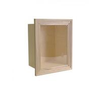 Vitrine Avec Plexiglas - 23,5x28,5x14 Cm - Bois