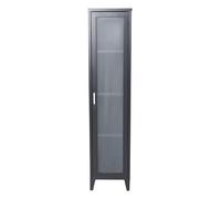 Vitrine avec Porte Givrée Acero 150cm Noir