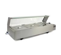Vitrine Bain Marie Electrique Professionnel à 3 Bacs GN 1/2