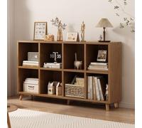Vitrine blanche à grille ouverte pour salles d'étude et bibliothèques - 62 x 30 x 74,9 cm, solution de rangement polyvalente pour livres, objets de collection et décoration