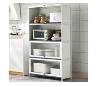 Vitrine bleu océan pour objets de collection et livres, vitrine sur pied pour la maison, le salon (140 x 60 cm)