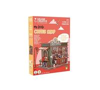 Vitrine bois 3D - Coffee shop Rose