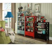 Vitrine Bois Étagère Séparation Designer Bois Étagères Style Loft Armoire Rouge Set