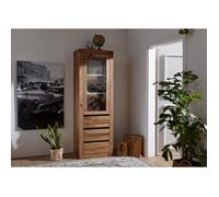 Vitrine - Bois massif de chêne sauvage huilé (Bois naturel) - MONTREUX 121