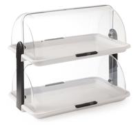 Vitrine buffet à double couvercle enroulable 380 x 260 x 355 mm - Hendi 871768