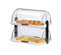 Vitrine buffet avec ouverture des 2 côtés H 415 mm