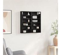 vidaXL Vitrine Chêne noir 60 x 8,5 x 58 cm Bois d'ingénierie