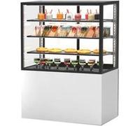 Vitrine Chaude 4 Faces avec Base 100 Serie Integra 1000 x 600 x 1400 mm et Sans Accès Frontal Sayl Blanc G