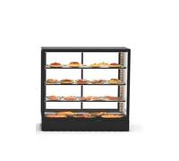 Vitrine Chaude 4 faces Série Sahara Integra base 100 Accès Arrière 2 Etagères