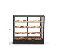 Vitrine Chaude 4 faces Série Sahara Integra base 100 Accès Frontal et Arrière 3 Etagères