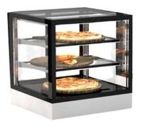 Vitrine Chaude 4 faces Série Sahara Integra base 60 Accès Frontal avec Option GRAB&GO et Arrière 2 Etagères Sayl G