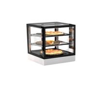 Vitrine Chaude 4 faces Série Sahara Integra base 60 - Accès Frontal avec Option GRAB&GO et Arrière - 2 Etagères - Sayl