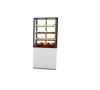 Vitrine Chaude à 4 Faces avec Base 60 600 x 600 x 1400 mm et Sans Accès Frontal 3 étagères Réglables