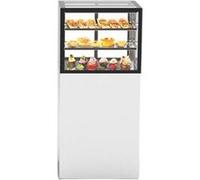 Vitrine Chaude à 4 Faces avec Base 60 Serie Integra 600 x 600 x 1400 mm et Sans Accès Frontal Sayl Blanc G