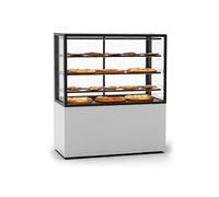 Vitrine Chaude avec Base 120 1200 x 600 x 1400 mm et avec Accès Frontal 3 étagères Réglables