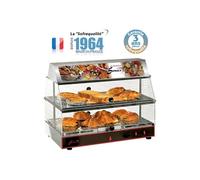 Vitrine chaude avec bloc lumineux GN 1/1 2 niveaux
