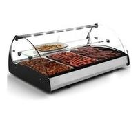Vitrine Chaude Bain-Marie avec Bacs GN 1/1 Série SPLENDID - 690 à 1020 mm - SAYL - - Acier inoxydable690 mm 690x650x420mm Inox G