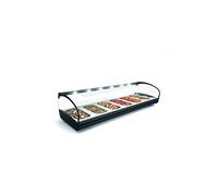 Vitrine Chaude Bain-Marie avec Bacs GN 1/3 Série SHARK - 840 à 1190 mm - - Sans éclairage LED - Acier inoxydable1190 mm 840x39