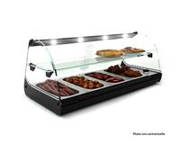 Vitrine Chaude Bain Marie Deux Etagères 840 à 1190 mm