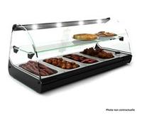Vitrine Chaude Bain Marie Deux Etagères 840 à 1190 mm SAYL 1 G