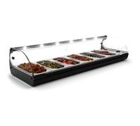 Vitrine Chaude Bain Marie Série Standard 840 à 1190 mm SAYL Blanc G