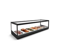 Vitrine Chaude Chaleur Sèche Série LOGIC sans Eclairage 840 à 1190 mm