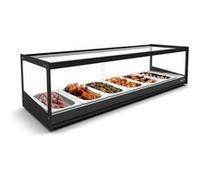 Vitrine Chaude Chaleur Sèche Série LOGIC sans Eclairage 840 à 1190 mm SAYL 1 G