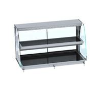 Vitrine Chaude Drop In Courbée Plaque Vitrocéramique Noire 3 à 5 x GN 1/1