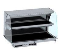 Vitrine Chaude Drop In Murale Courbée Plaque Vitrocéramique Noire 3 à 5 x GN 1/1