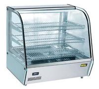 Vitrine inox chauffante 120 Litres de comptoir 1100 W, 220 V - MONO
