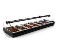Vitrine Chaude Self Service Bain Marie 840 à 1190 mm SAYL Blanc G