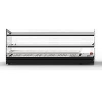 Vitrine Chaude Tapas Série Kube Version Sahara 2 Etagères L 840 / 1190 mm