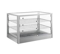 Vitrine Chauffante 115L - 30 à 90°C - LED - Double Accès - INOX - 6 Portes - Professionnelle
