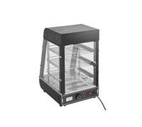 - Vitrine Chauffante Commerciale 3 Niveaux Présentoir de Comptoir Eclairage