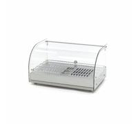 Vitrine Chauffante de Comptoir 25L - INOX Durable - Température Réglable 30-90°C