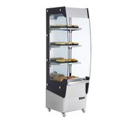 Vitrine chauffante libre-service - PESAGE MB - 220L INOX - 30-80°C - 2000W - Étagères réglables
