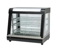 Vitrine Chauffante Professionnelle 3 Niveaux - 1500 W - Grande Capacité - Idéale Snacks & Boulangeries